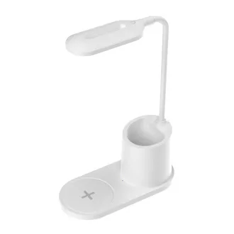 Platinet PDL1930W stolná LED lampa 3W stmievateľná, bezdrôtové nabíjanie, biela Platinet PDL1930W stolná LED lampa 3W stmievateľná, bezdrôtové nabíjanie, biela