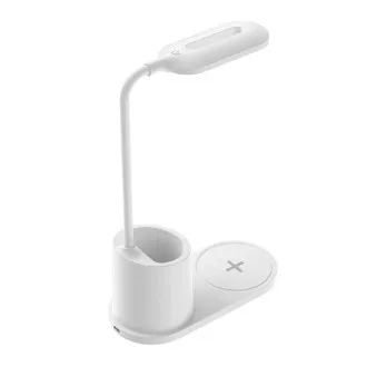 Platinet PDL1930W stolná LED lampa 3W stmievateľná, bezdrôtové nabíjanie, biela Platinet PDL1930W stolná LED lampa 3W stmievateľná, bezdrôtové nabíjanie, biela