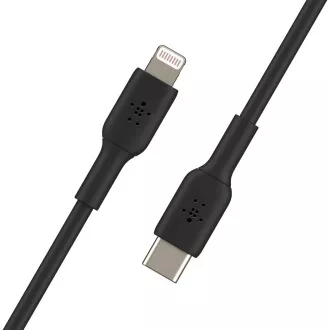 Belkin Lighting to USB-C kábel, 2m, čierny