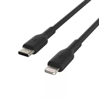 Belkin Lighting to USB-C kábel, 2m, čierny