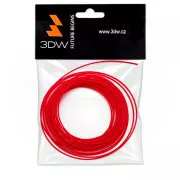 3DW - ABS filament 1,75mm červená, 10m, tlač 220-250°C