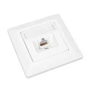 Zásuvka Solarix CAT6 STP 1 x RJ45 pod omietku biela