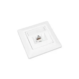 Zásuvka Solarix CAT6 STP 1 x RJ45 pod omietku biela Zásuvka Solarix CAT6 STP 1 x RJ45 pod omietku biela