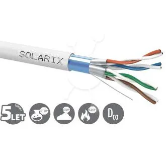 Inštalačný kábel Solarix CAT6A FFTP LSOH Dca-s2,d2,a1 500m/cievka SXKD-6A-FFTP-LSOH Inštalačný kábel Solarix CAT6A FFTP LSOH Dca-s2,d2,a1 500m/cievka SXKD-6A-FFTP-LSOH