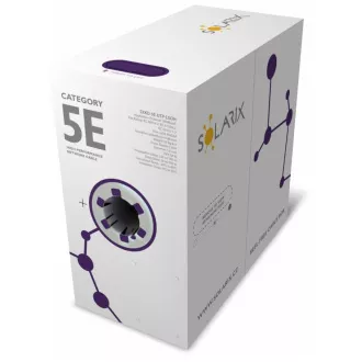 Inštalačný kábel Solarix CAT5E UTP LSOH Dca-s1,d2,a1 500m/box SXKD-5E-UTP-LSOH