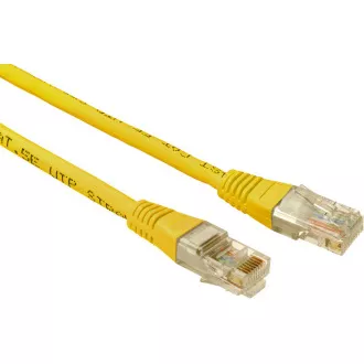 SOLARIX patch kábel CAT5E UTP PVC 0,5m žltý