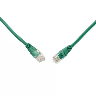 SOLARIX patch kábel CAT5E UTP PVC 1m zelený non-snag proof