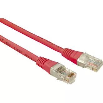 SOLARIX patch kábel CAT5E UTP PVC 0,5m červené