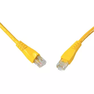 SOLARIX patch kábel CAT6 UTP PVC 0,5m žltý snag proof
