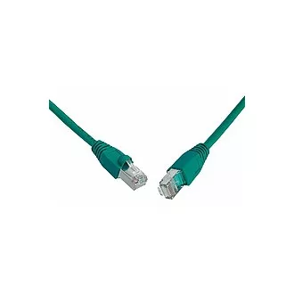 SOLARIX patch kábel CAT5E SFTP PVC 15m zelený snag-proof