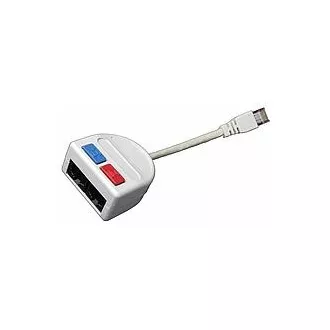 Rozdvojka počítač (10BaseT)/telefón 2 x RJ45 Rozdvojka počítač (10BaseT)/telefón 2 x RJ45