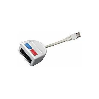 Rozdvojka počítač (10BaseT)/telefón 2 x RJ45 Rozdvojka počítač (10BaseT)/telefón 2 x RJ45