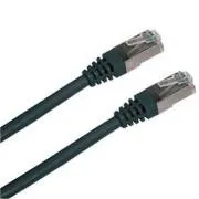 Patchkábel S/FTP, Cat6, 2xRJ45, 0,5 m čierny