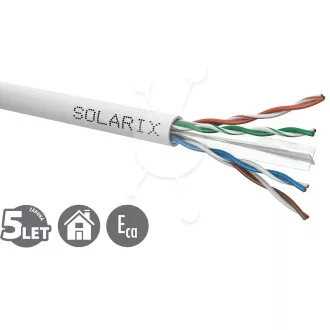 Inštalačný kábel Solarix CAT6 UTP PVC Eca 500m/cievka SXKD-6-UTP-PVC Inštalačný kábel Solarix CAT6 UTP PVC Eca 500m/cievka SXKD-6-UTP-PVC