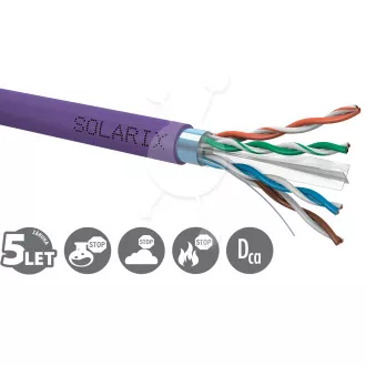 Inštalačný kábel Solarix CAT6 FTP LSOH Dca-s2,d2,a1 500m/cievka SXKD-6-FTP-LSOH Inštalačný kábel Solarix CAT6 FTP LSOH Dca-s2,d2,a1 500m/cievka SXKD-6-FTP-LSOH