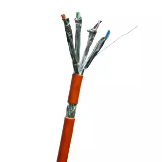 DATACOM S/FTP drôt CAT7 LSOH 500m cievka oranžový
