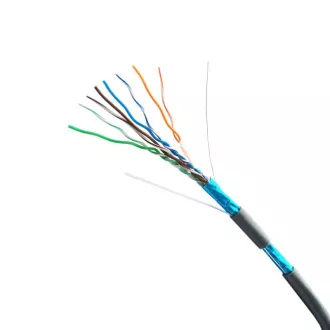 DATACOM FTP Cat5e PVC kábel 100m (lanko) sivý