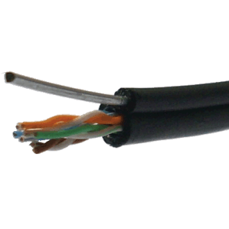 DATACOM UTP drôt Cat5e 305m samonosný OUTDOOR blk DATACOM UTP drôt Cat5e 305m samonosný OUTDOOR blk