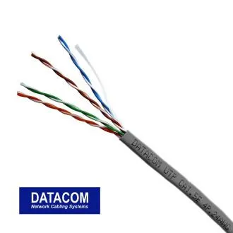 Metráž DATACOM UTP drôt CAT5E PVC 50m šedý Metráž DATACOM UTP drôt CAT5E PVC 50m šedý