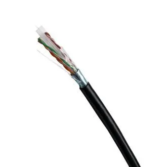 DATACOM FTP drôt CAT6 PE, Fca 100m cievka, čierny, OUTDOOR, metráž DATACOM FTP drôt CAT6 PE, Fca 100m cievka, čierny, OUTDOOR, metráž