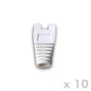 DATACOM Ochrana RJ45 s výrezom BIELA (10ks)