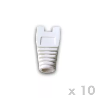 DATACOM Ochrana RJ45 s výrezom BIELA (10ks) DATACOM Ochrana RJ45 s výrezom BIELA (10ks)