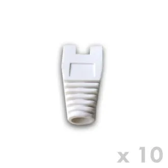 DATACOM Ochrana RJ45 s výrezom BIELA (10ks) DATACOM Ochrana RJ45 s výrezom BIELA (10ks)