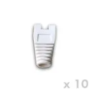 DATACOM Ochrana RJ45 s výrezom BIELA (10ks)