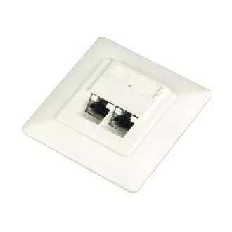 DATACOM STP dvojzásuvka Cat5e pod omietku 45 st.
