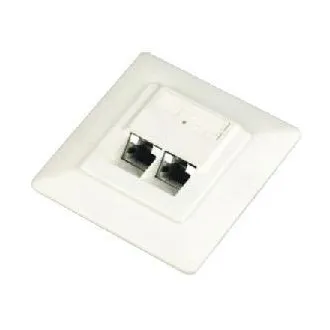 DATACOM STP dvojzásuvka Cat5e pod omietku 45 st. DATACOM STP dvojzásuvka Cat5e pod omietku 45 st.