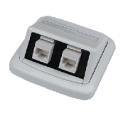 Dvojzásuvka ABB TANGO 2xRJ45 Cat5e UTP biela