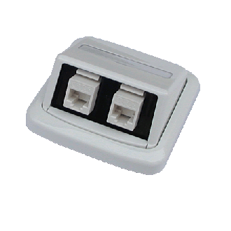 Dvojzásuvka ABB TANGO 2xRJ45 cat6 UTP biela