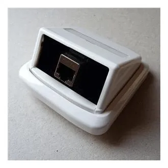 Jednozásuvka ABB TANGO 1xRJ45 cat6 STP biela