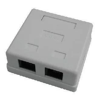 DATACOM Dvojzásuvka nad omietku-2xRJ45, Cat5e UTP DATACOM Dvojzásuvka nad omietku-2xRJ45, Cat5e UTP
