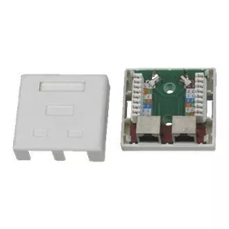 DATACOM STP dvojzásuvka nad omietku Cat5e 2 x RJ45