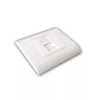 Modul.dat.zásuvka UTP CAT5E 1xRJ45 na aj pod omietku