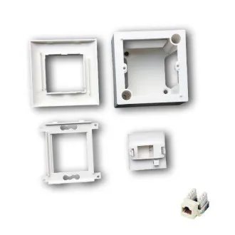 Modul.dat.zásuvka UTP CAT5E 1xRJ45 na aj pod omietku Modul.dat.zásuvka UTP CAT5E 1xRJ45 na aj pod omietku