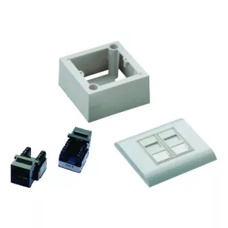 DATACOM UTP 2xRJ45 zásuvka Cat6 (pod aj nad omietku) DATACOM UTP 2xRJ45 zásuvka Cat6 (pod aj nad omietku)