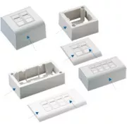 DATACOM UTP 2xRJ45 zásuvka Cat5e (pod i nad omietku)