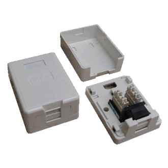 DATACOM UTP 1xRJ45 zásuvka CAT6 na omietku (protiprachová) DATACOM UTP 1xRJ45 zásuvka CAT6 na omietku (protiprachová)