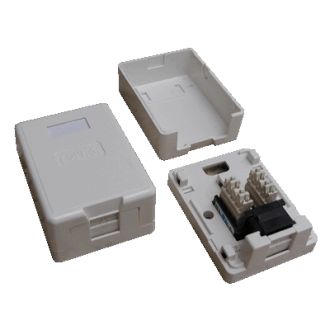 DATACOM UTP 1xRJ45 zásuvka CAT6 na omietku (protiprachová) DATACOM UTP 1xRJ45 zásuvka CAT6 na omietku (protiprachová)