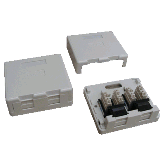 DATACOM UTP 2xRJ45 zásuvka CAT6 na omietku (protiprachová) DATACOM UTP 2xRJ45 zásuvka CAT6 na omietku (protiprachová)