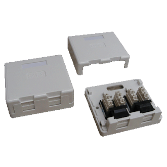 DATACOM UTP 2xRJ45 zásuvka CAT6 na omietku (protiprachová) DATACOM UTP 2xRJ45 zásuvka CAT6 na omietku (protiprachová)