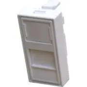 DATACOM Modul 45x22, 5mm do parapet. lišty s clonkou, biely
