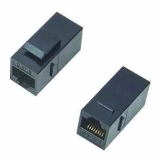 DATACOM Spojka panel UTP 2 x RJ45 (8p8c) Cat5e, priama, plast DATACOM Spojka panel UTP 2 x RJ45 (8p8c) Cat5e, priama, plast