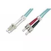 Optický patch kábel duplex LC-ST 50/125 MM 1m OM3