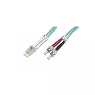 Optický patch kábel duplex LC-ST 50/125 MM 3m OM3