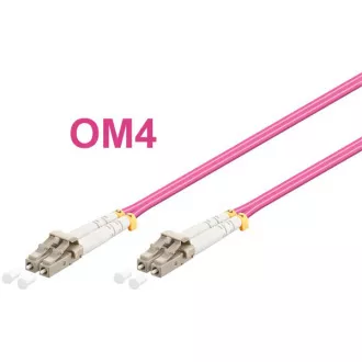 Optický patch kábel duplex LC-LC 50/125 MM 1m OM4