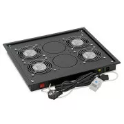 Vent.j. horný (spodný) 4x ventilátor 220V/92W Čierna