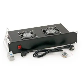 19" horiz.vent.j.2xVent.-220V/46W termost.2U čierna 19" horiz.vent.j.2xVent.-220V/46W termost.2U čierna